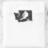 Sticker Rond Ski Washington (Sac)