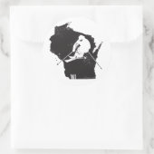 Sticker Rond Ski Wisconsin (Sac)