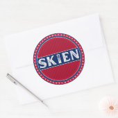 Sticker Rond Skien City Pride Emblem – Norwegian Identity (Enveloppe)