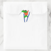 Sticker Rond Skier (Sac)