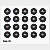 Sticker Rond Skieur de Nagano (Feuille)