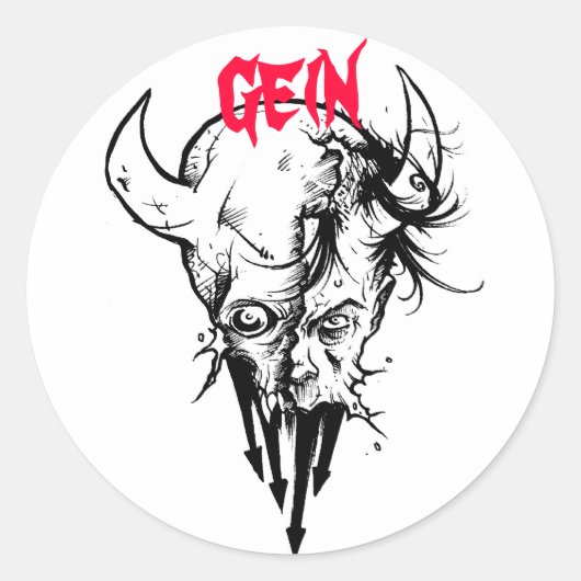 Sticker Rond Skinsuit de Gein (Devant)