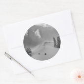 Sticker Rond Skis climbers (Enveloppe)