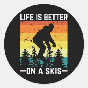 Sticker Rond Skis, ski alpin, _16 