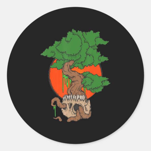 Sticker Rond Skull (Devant)