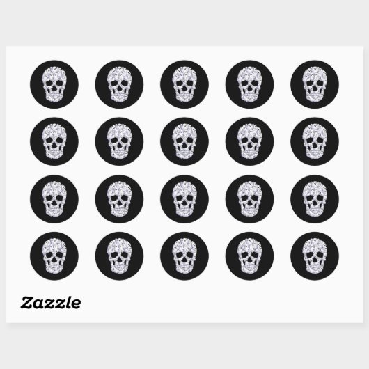 Sticker Rond Skull Boo Ghost Funny Boo Ghosts Halloween Costume (Feuille)