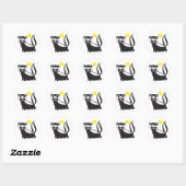 STICKER ROND SKUNK (Feuille)
