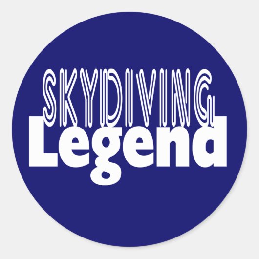 Sticker Rond Sky Diving (Devant)