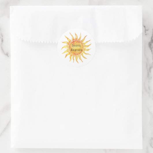 Sticker Rond Sky Sun Shine Bright (Sac)