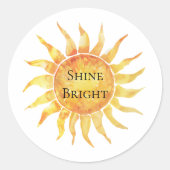 Sticker Rond Sky Sun Shine Bright (Devant)