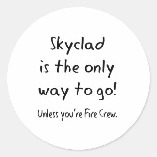Sticker Rond skyclad
