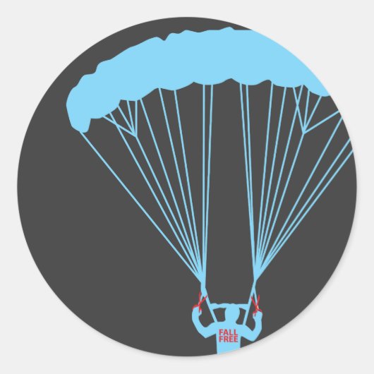 Sticker Rond skydive suicide (Devant)