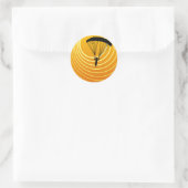 Sticker Rond skydiver (Sac)