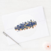 Sticker Rond Skyline de Baghdad (Enveloppe)