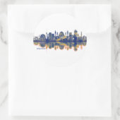 Sticker Rond Skyline de Baghdad (Sac)