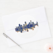 Sticker Rond Skyline de Knoxville (Enveloppe)