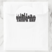 Sticker Rond Skyline de Tampa Bay (Sac)