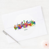 Sticker Rond Skyline du Japon (Enveloppe)