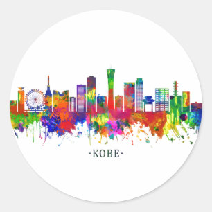 Sticker Rond Skyline du Japon
