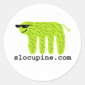 Sticker Rond slocupine.com (Devant)