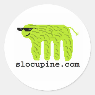 Sticker Rond slocupine.com