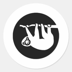 Sticker Rond Sloth