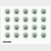 Sticker Rond Sloth à I Slow ? (Feuille)