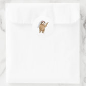 Sticker Rond Sloth as Bride with Veil (Sac)