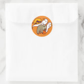 Sticker Rond Sloth Halloween (Sac)