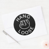 Sticker Rond Sloth Hang Loose (Enveloppe)