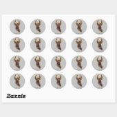 Sticker Rond Sloth Hanging Out Thunder_Cove (Feuille)