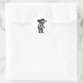 Sticker Rond Sloth Howdy Sloth (Sac)