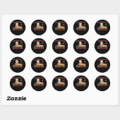 Sticker Rond Sloth Kayak Team Paddle Funny Slots (Feuille)