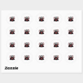 Sticker Rond Sloth vampire Classic T-Shirt_1 (Feuille)