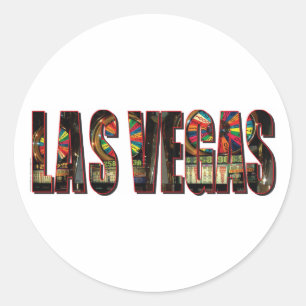 Sticker Rond Slots Las Vegas