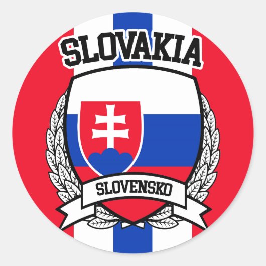 Sticker Rond Slovaquie (Devant)