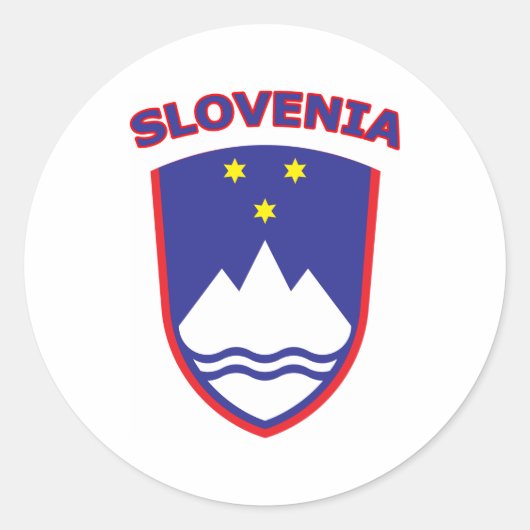 Sticker Rond Slovénie (Devant)