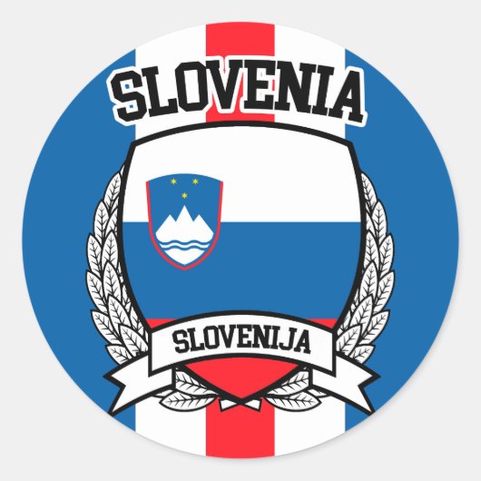Sticker Rond Slovénie (Devant)