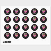 Sticker Rond SLP Language Pathologiste et Speech (Feuille)