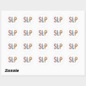Sticker Rond SLP - Langue Pathologiste Retro (Feuille)