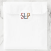 Sticker Rond SLP - Langue Pathologiste Retro (Sac)
