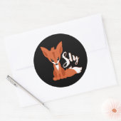 Sticker Rond Sly Fox (Enveloppe)