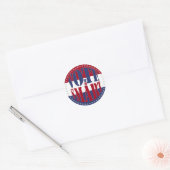 Sticker Rond SMART 1 2024 Rouge et Bleu (Enveloppe)