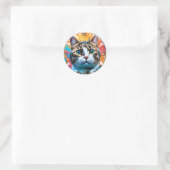Sticker Rond Smart Cat Watch (Sac)