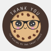 Sticker Rond Smart Cookie Enseignant Merci Appréciation Cadeau (Devant)