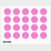 Sticker Rond Smart et Blonde (Feuille)