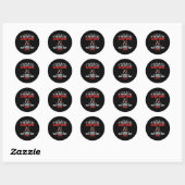 Sticker Rond Smart People Hobby Crafting - Funny Crafters (Feuille)