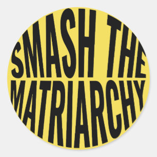 Sticker Rond Smash la matriarchie