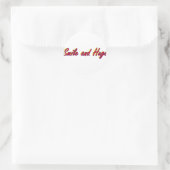 Sticker Rond Smile and Hugs (Sac)