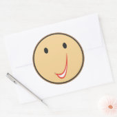 Sticker Rond Smile Fin C0. (Enveloppe)